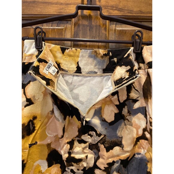 Cato Skirt Size  8 Fitted Zipper Back Belt Loops Kick Pleat Pockets Work Wear - Picture 5 of 10